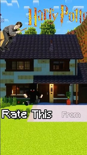 Build Harry Potter House 🪄 #minecraft #harrypotter #minecraftbuilding