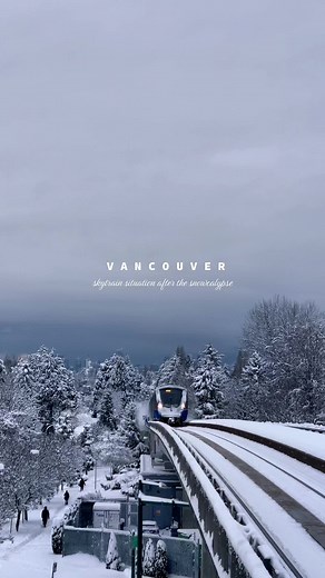 Snowy Vancouver Train Situation After the Snowcalypse