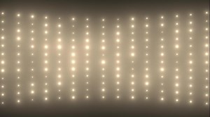 Download Stage lights animation with a wall of bright flashing warm LED lights. Stage show or music performance background. for free