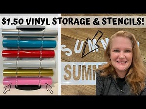 HOW TO MAKE REUSABLE STENCILS & VINYL STORAGE DIY