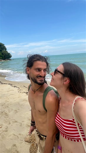 Asia Pirrotta on Instagram: "Some days you explore places, other days you turn them into memories. When the jungle trek got exhausting, we turned it into our own little videogame. And well.. we also gave it a name: Penang National Park’s Adventure 🤭🎮🌿 P.s: the reward at the end of the trek was the beach in the cover of the reel, so 100% worth it! #penangnationalpark #penang #malaysia #videogame #travelcouple"