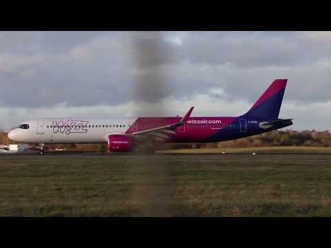 Wizzair Airbus-a321-271NX departures at LTN London Luton Airport #wizzair #lutonairport