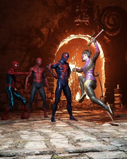 When Two Spider-Men Find Spider-Man 2099 with Wraith 💯🔥 PS5 #spiderman