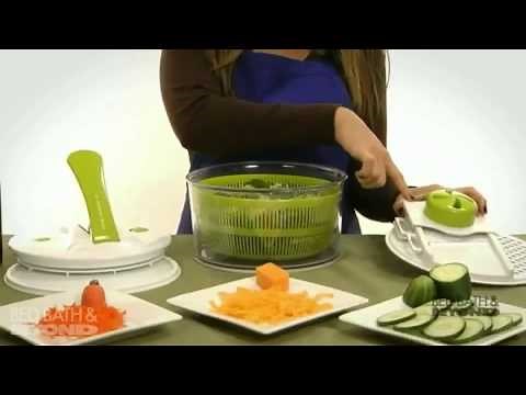 Sharper Image 4-in-1 Salad Spinner Mandoline Slicer at Bed Bath & Beyond