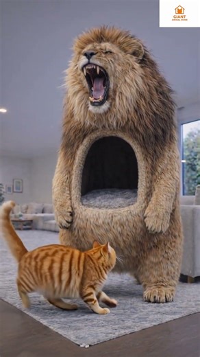 He Slept in a Giant Lion House