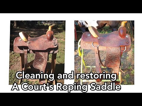 How to Clean and Restore a vintage Western Roping Saddle - D Pickett Roper by Court's Saddlery