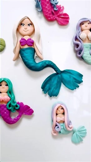 Polymer clay mermaids 🧜‍♀️