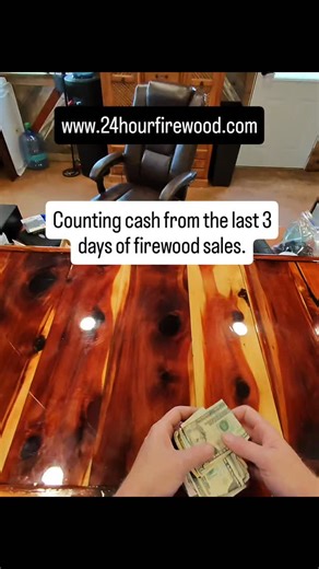 Counting the cast from the Christmas holiday. Three days of sales with an average temperature outside of 85°. Now that the cold front has blown through, I will update our progress in the next day or so. #firewood #passiveincome #camping #countryboyfoodtrucks #texas | Country Boy Food Trucks