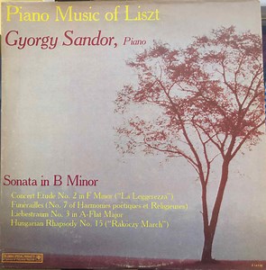 Gyorgy Sandor - Liszt - Piano Music Of Liszt