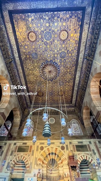 Explore the Stunning Mamluk Ceiling at Al-Zahir Barquq Mosque