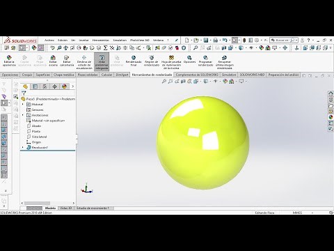 Como hacer una esfera en solidworks - revolución