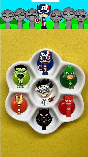 Incredibox Sprunki colour mixing #sprunki #superhero #satisfying #art #colormixing #mixedcolors