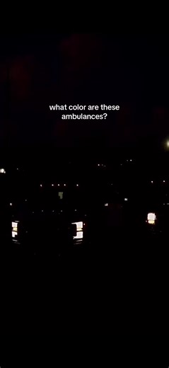 Testing the Color of Two Ambulances