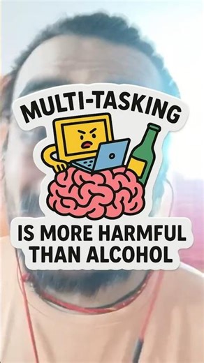 Multitasking is more harmful than alcohol | Shocking Brain Fact