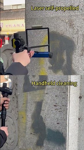 Revolutionizing Graffiti Removal with a Self-Propelled Laser Cleaning Machine!