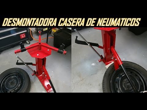 How to remove tires with a homemade tool (manual tire changer)