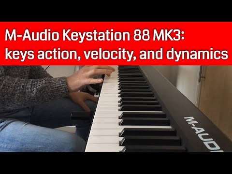 M-Audio Keystation 88 MK3: key action, velocity and dynamics