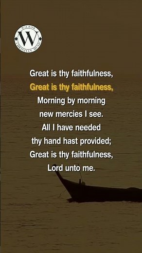 Great Is Thy Faithfulness (Music video with lyrics) Thomas O. Chrisholm #shorts #christianmusic
