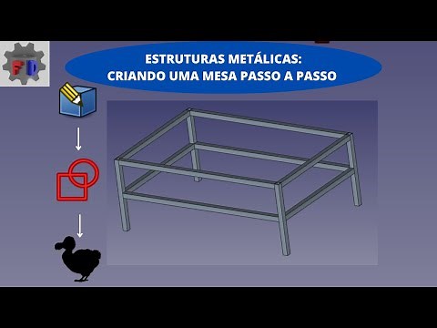 Estruturas metálicas: Criando uma mesa passo a passo no FreeCAD| Dodo workbench |Partdesign|Sketcher