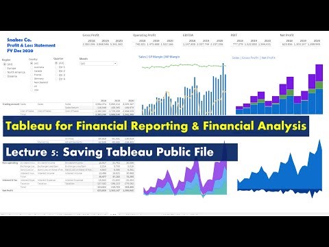 Lecture 5: Saving Tableau file - Course: Tableau for Financial Reporting & Financial Analysis