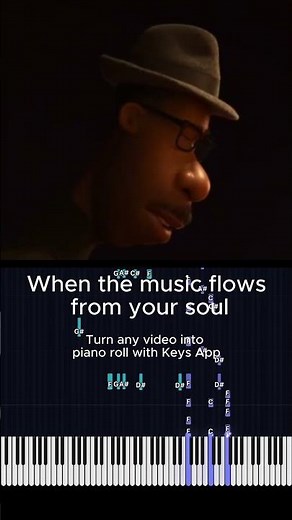 Make any song into piano roll with keys app #piano #keysapp #learnpiano