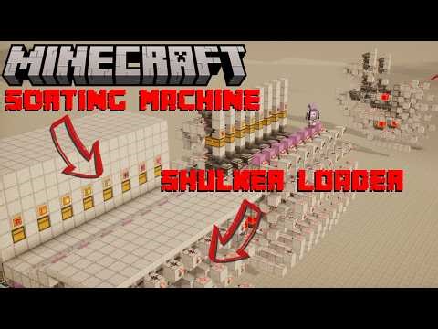 Hybrid Sorting Machine and Shulker Box Loader Tutorial | Minecraft 1.21.11