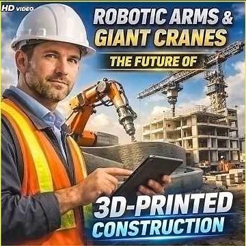 Robotic Arms & Giant Cranes: The Future of 3D-Printed Construction!