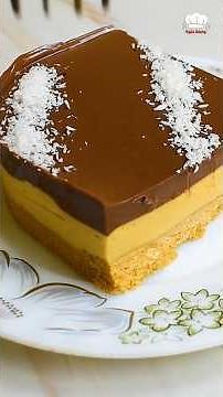 كيكة باردة فى 10 دقائق 👍 بدون فرن بدون بيض بدون زيت 😋 وطعمها روووعه