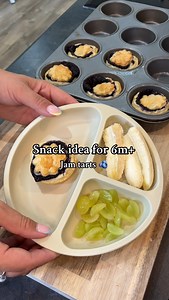 Jam Tarts 🫐 Homemade chia jam is a weekly STAPLE in our house - it uses up that fruit that’s on the turn and is SO much healthier than shop-bought jam! Combine it with ready-rolled puff pastry for an easy little sweet treat 😍 #weaning #babyledweaning #blw #weaningjourney #blwideas #weaningideas #weaningbaby #babyfood #toddlerlunch #babyledweaningideas #baby #babyfoodideas #blwinspiration #babyled #babyweaning #kidsmeals #blwrecipes #babyledeating #blwmeals #toddlerfood #toddlermeals #babyledwe