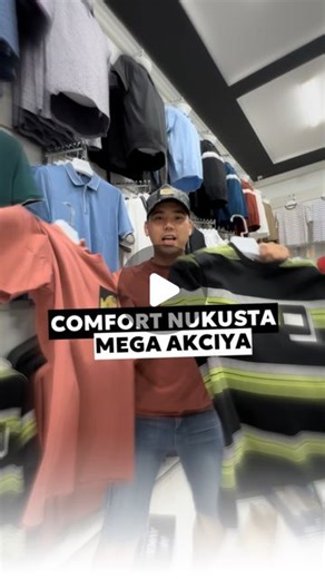 𝖢𝖮𝖬𝖥𝖮𝖱𝖳 | 𝖭𝖴𝖪𝖴𝖲 | мужской одежды on Instagram: "😅Comfort Nukus magazininde mega akciya Magazinimge kelip qa’legen o’zin’iz unatqan kiyimdi o’zinin’ baxasina 10.000 sumnan 19.000 sumg’a shekemgi araliqtag’i summag’a aqsha qosip sawda isleysiz ha’mde qasina tag’i bir kiyim qosimsha sawg’a retinde alasiz. ✅ Akciyamiz 3-avgusttan Comfort Nukus magazininde a’mel etedi. Ma’nzil: Bazar jaqta Sultanbek sawda orayi artindag’i domnin’ astinda Tolepbergen Qayipbergenov 65-jay"