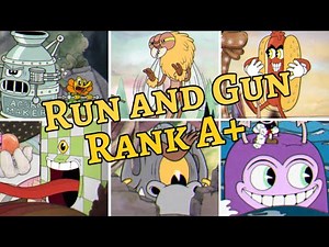 Cuphead Todas Fases Run and Gun Rank A+ Sem Tomar Dano