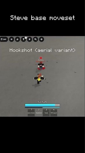 *BASE MOVESET* Minecraft Steve #jjs #roblox #jujutsushenanigans #skillbuilding #minecraft #jjk