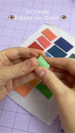 This project has been on my list for way over a year. What should I make out of it? #polymerclay #polymerclayartist #mosaic | Kseniia Owen