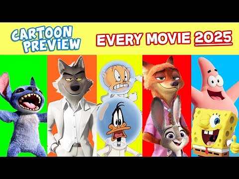 Every CARTOON MOVIE 2025 - 20+ Movies! (Zootopia 2, Looney Tunes, Lilo & Stitch, HTTYD, Minecraft)