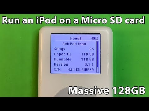 Massive 128GB in an old black and white iPod. Flash modding an iPod Classic.