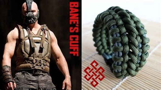 How to make Bane’s cuff paracord bracelet with buckles (tutorial)