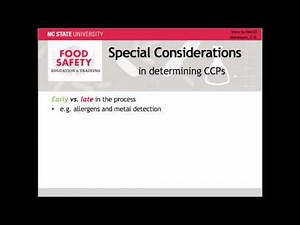 Determining Critical Control Points: HACCP Principle 2