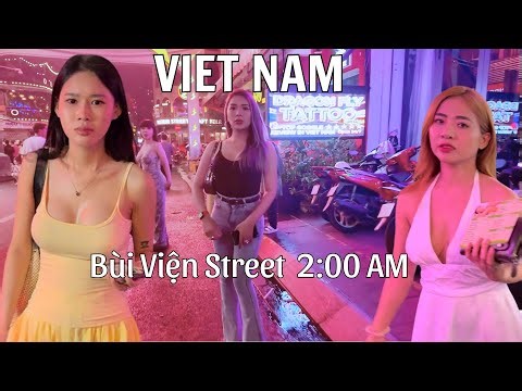 Night Life on Bui Vien Street at 2:00 AM | Ho Chi Minh City, Vietnam – Red Light District Area