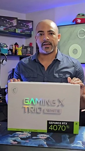 MSI Gaming X Trio RTX 4070Ti in White Unboxing