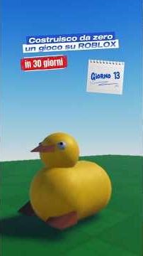 Come muovere una papera su Roblox Studio #roblox