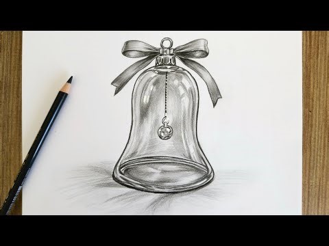 Realistic Glass Bell Drawing Tutorial | Step-by-Step Pencil Shading for Reflective Glass
