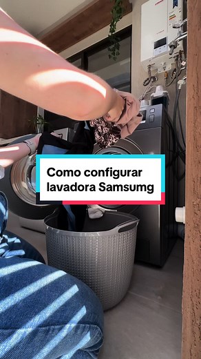 Como configurar lavadora Samsung para lavagem diária
