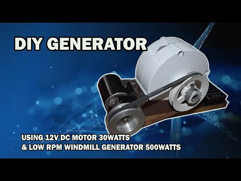 D.I.Y wind turbine generator motor 12volts 500watts