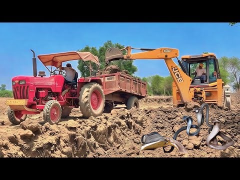 New Dumper Loading mud| New jcb working video| Loading mud | Dumper Loading mud video| Jcb stunt mud