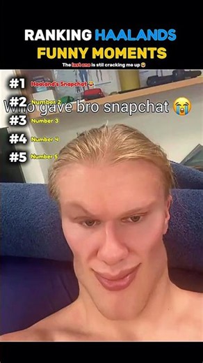 Ranking Haaland's Funny Moments #shorts