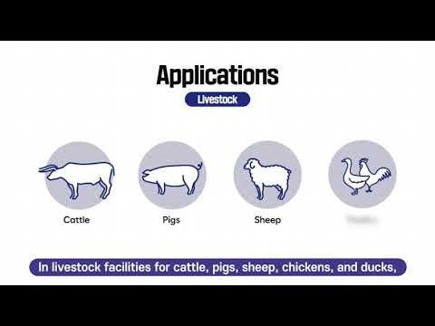 Pure O2 Company's chlorine dioxide (ClO2) disinfectant, deodorize video 2