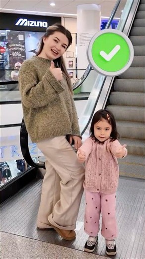 Kids Learn Escalator Safety Rule