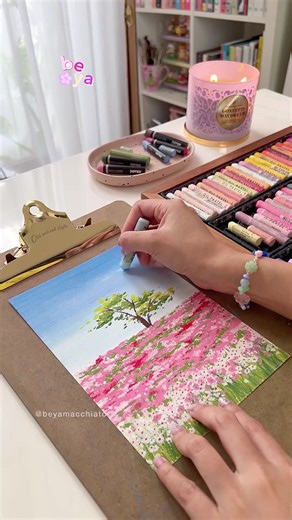 Colorful Oil Pastel Art on Paper | Graphic Art Talents