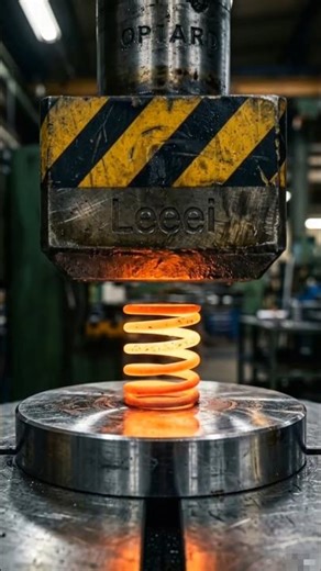 Hot Spring Coil Hydrolic Press Machine 😱