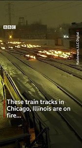 Why are transport companies lighting fires on these US train tracks? https://bbc.in/3rbskU8 | BBC News